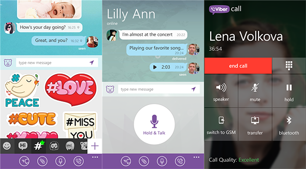 Viber'ın WP8 uygulaması 4.5 sürümüne güncellendi