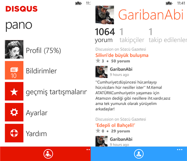 WP8/8.1 uyumlu Disqus uygulaması bir güncelleme daha aldı