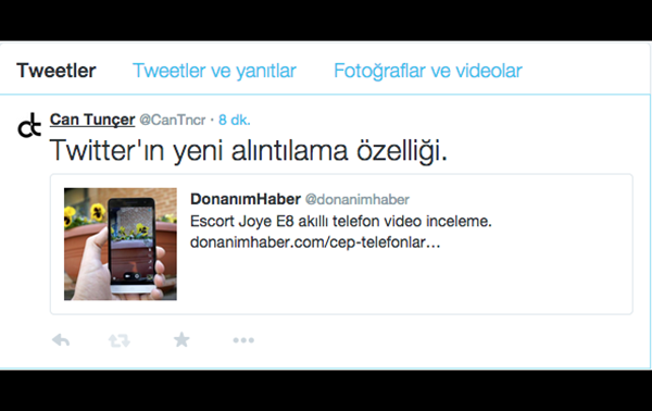 Twitter, tweet alıntılama sürecinde yeni bir dönem başlattı