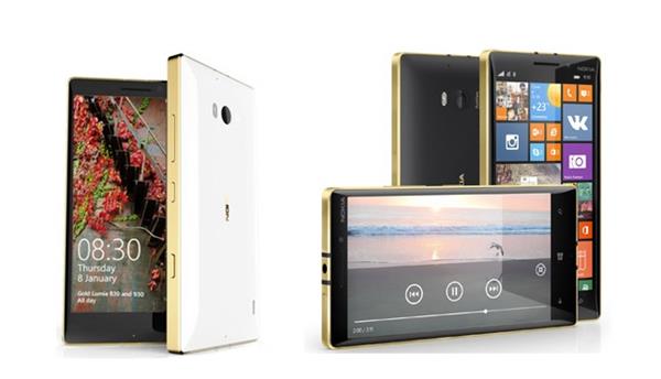 Lumia 930 ve 830 modellerinin altın sarısı rengini satışa sundu