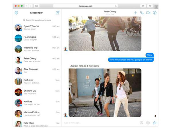 Web için Facebook Messenger yayınlandı