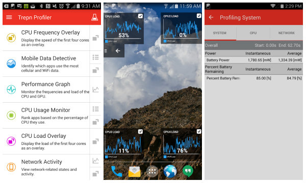 Qualcomm Trepn Profiler ile Android cihazlarınız detaylı olarak inceleniyor