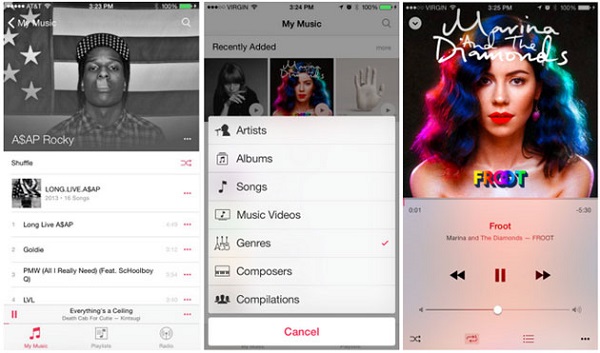 iOS 8.4 yenilenen müzik uygulaması ile geliyor