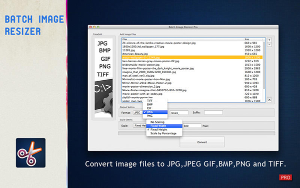 OSX uyumlu Batch Image Resizer Pro uygulaması artık ücretsi
