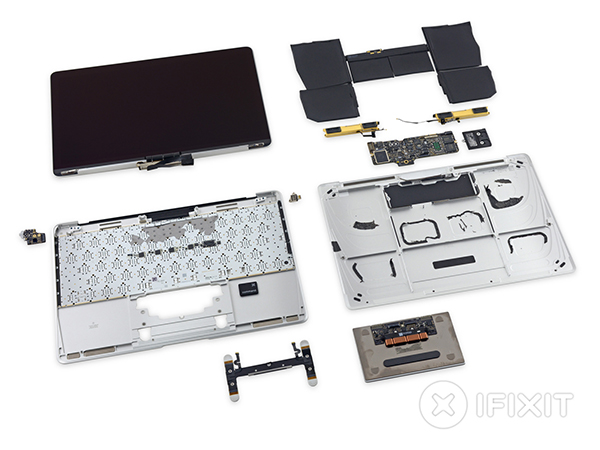 iFixit'in elinden 12-inçlik Retina Macbook da kurtulamadı