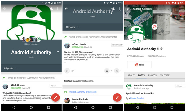 Android için Google+ güncellendi