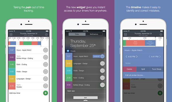 Zaman takibi odaklı iOS uygulaması Hours Time Tracking, Apple Watch'a özel olarak artık ücretsiz