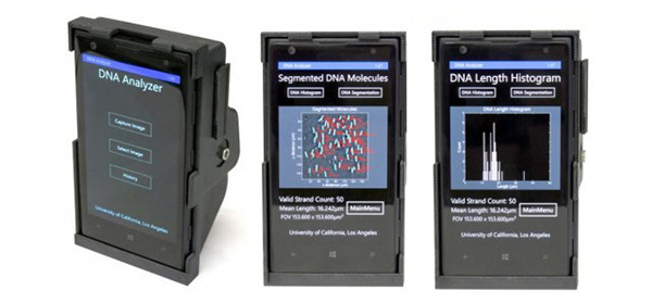 Üç boyutlu baskıyla hazırlanan cep telefonu aparatı, DNA taraması yapabiliyor