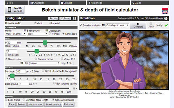 Android cihazlar için ücretsiz bokeh / alan derinliği similatörü