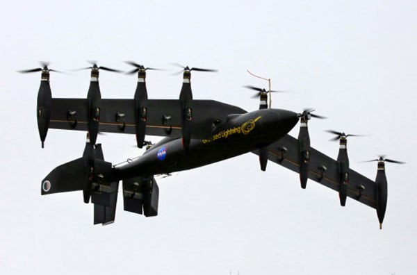 NASA'nın 10 elektrik motorlu insansız hava aracı başarılı bir test daha geçirdi