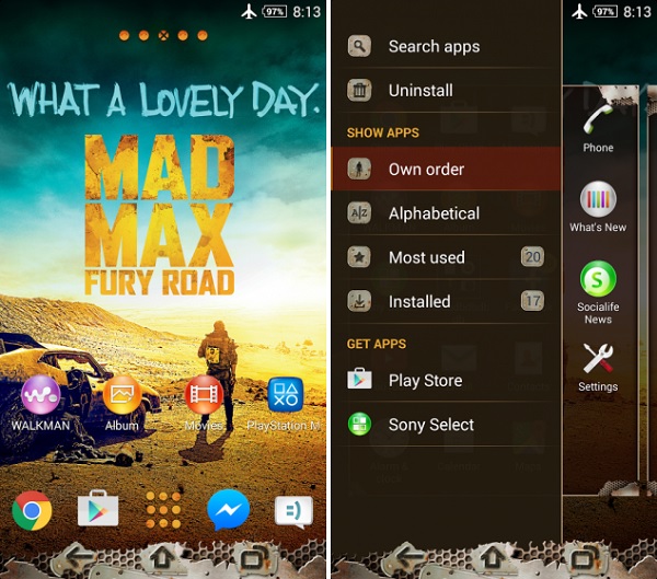 Sony, Xperia cihazları için Mad Max temasını yayınladı