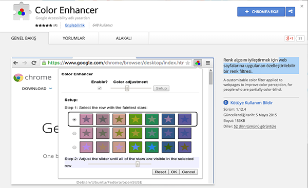 Google'ın yeni Chrome eklentisi renk körlerini hedef alıyor