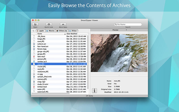 Mac uyumlu SmartZipper Viewer artık ücretsiz