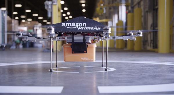 Amazon insansız hava araçları yardımıyla nerede olursanız olun kargonuzu teslim edebilecek