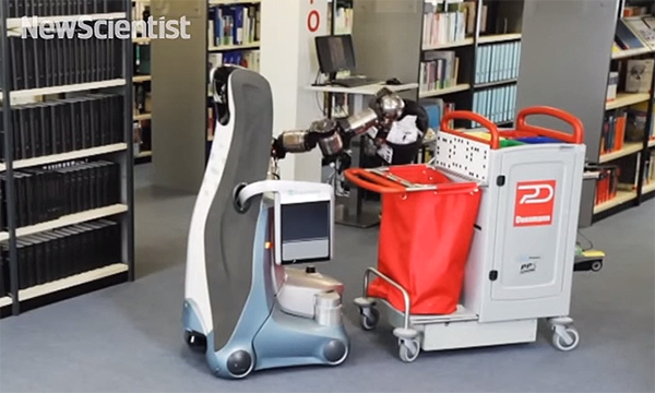 Almanya'nın en büyük temizlik şirketlerinden Dussmann, otonom temizlik robotları test ediyor