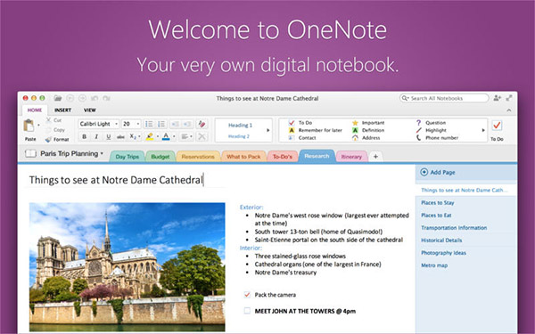 Mac uyumlu Microsoft OneNote güncellendi