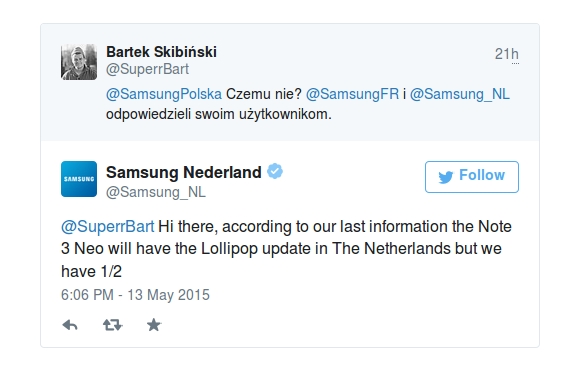 Samsung Hollanda Note 3 Neo için Lollipop güncellemesini onayladı