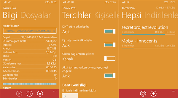 Windows Phone uyumlu Torrex Pro güncellendi