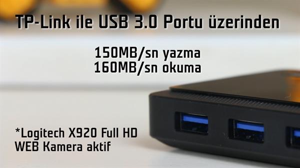 TP-Link UH720 7 Port USB 3.0 Hub video inceleme