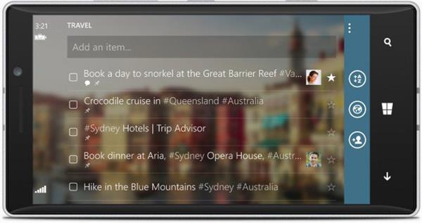 Wunderlist'in Windows Phone sürümü güncelleme aldı