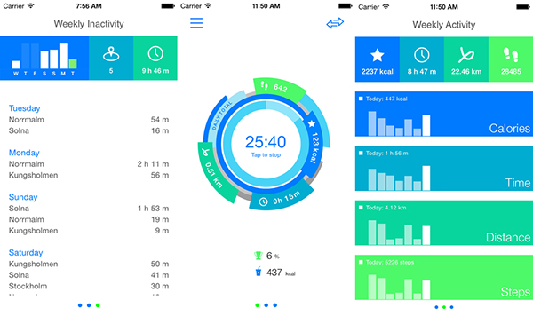 iOS uyumlu aktivite takip uygulaması Get Moving ücretsiz yapıldı