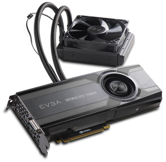 EVGA'dan melez sıvı soğutmalı GTX Titan X Hybrid ekran kartı 