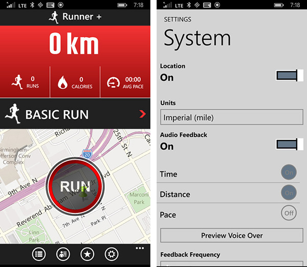 Sporculara özel yeni Windows Phone uygulaması: Running+ Free
