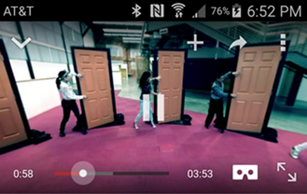 YouTube'un Android uygulamasına sanal gerçeklik gözlüğü Cardboard desteği ekledi