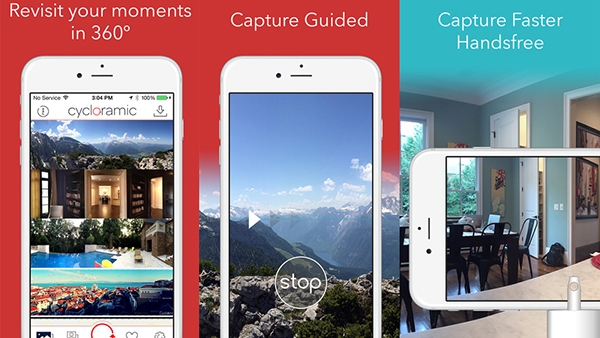 ios uyumlu 360 derece fotograf ve video