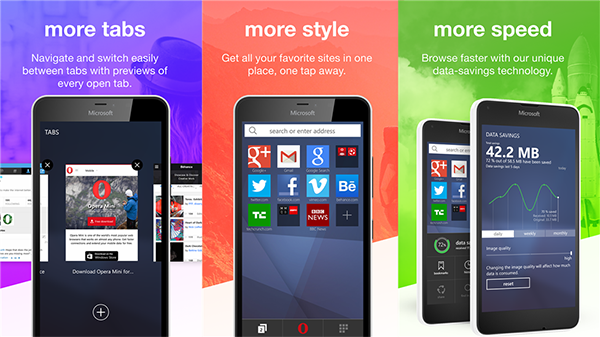 Windows Phone için Opera Mini beta takısında kurtuldu