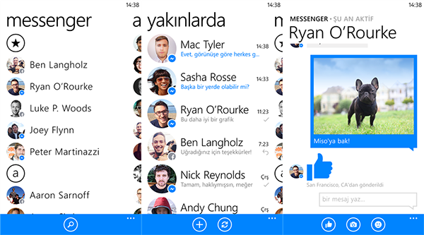 Windows Phone için Facebook Messenger güncellendi