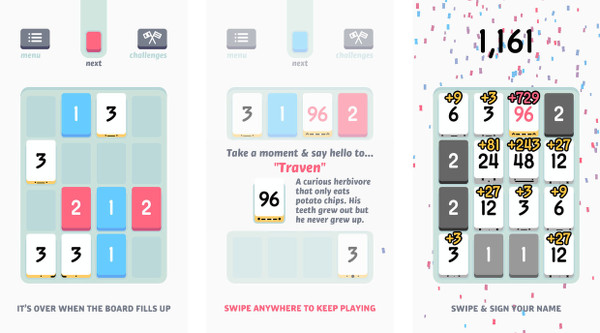 Threes'in ücretsiz bir sürümü yayımlandı