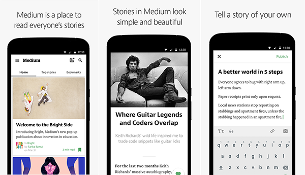 Medium blog platformunun beklenen Android uygulaması kullanıma sunuldu