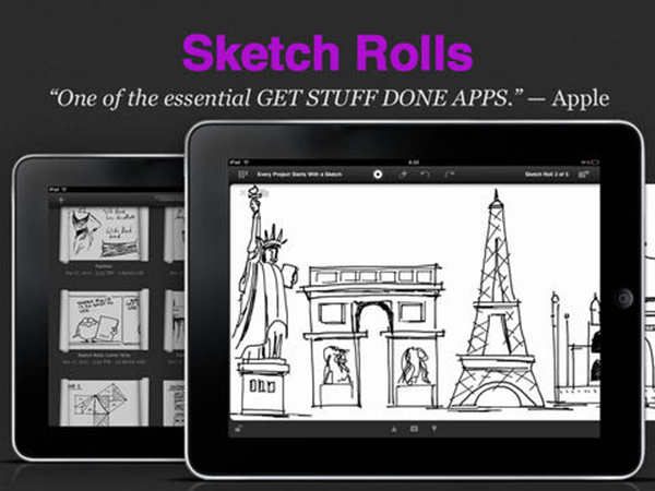 iPad için hazırlanan uygulamalardan Sketch Rolls artık ücretsiz