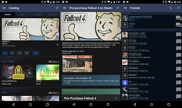Valve, Android için Steam uygulamasını güncelledi