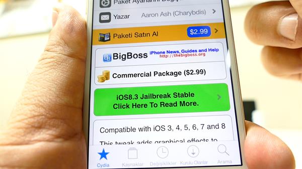 iOS 8.3 Jailbreak ve Cydia Kullanımı