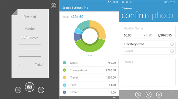 Windows Phone platformuna yeni bir uygulama: Receipt Tracker