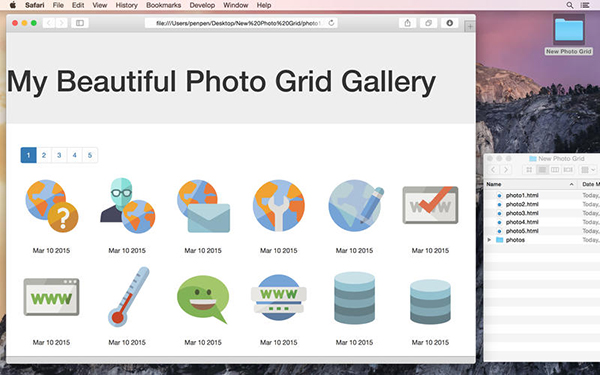 Web tasarım odaklı Responsive Photo Grid ücretsiz yapıldı