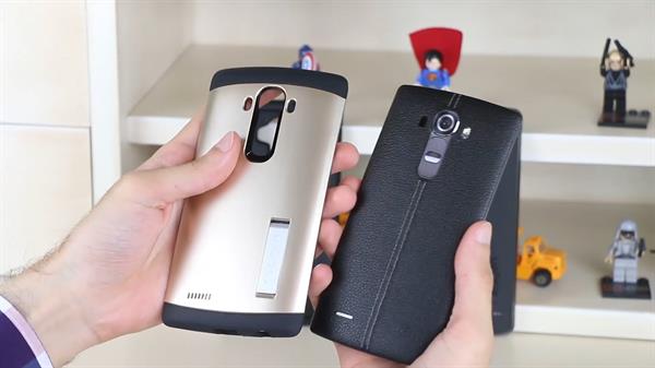 LG G4 için zırhlı kılıflar 'Spigen Slim Armor serisi' video inceleme