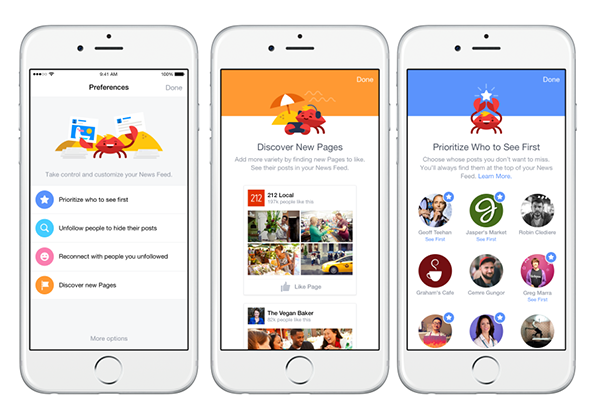 Facebook, haber kaynağı tercihleri bölümünü yeniledi