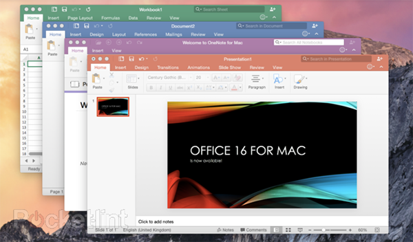 Mac için Microsoft Office 2016 kullanıma sunuldu