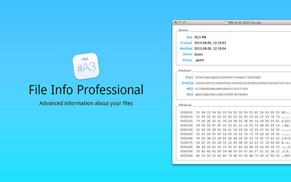 Mac için hazırlanan File Info Professional ücretsiz yapıldı