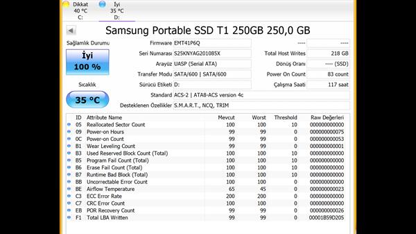 Samsung Portable SSD T1 250GB video inceleme