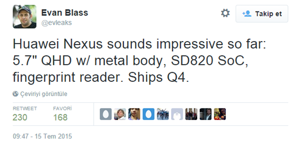 Huawei'nin hazırlayacağı Nexus modelinde Snapdragon 820 sesleri
