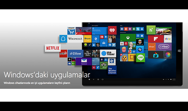 Microsoft, evrensel uygulama mağazasını hayata geçirdi