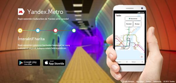 Yandex Metro uygulaması artık İstanbul için de kullanılabilir durumda