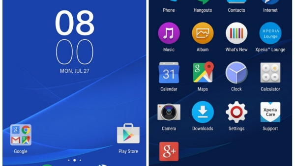 yeni xperia kullanici arayuzu stok