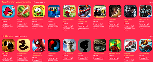 Apple'dan 100 uygulama ve oyun için düşük fiyat kampanyası