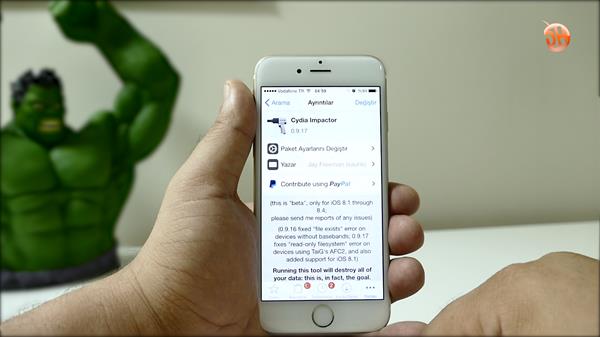 Cydia Impactor ile Fabrika Ayarlarına Dönüş Yapın