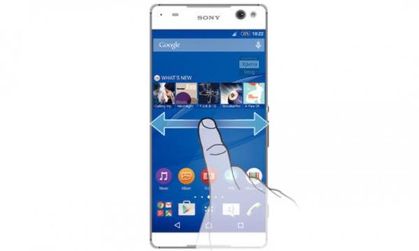 Xperia Ultra C5 kullanıcı kılavuzu çerçevesiz kenarları doğruluyor